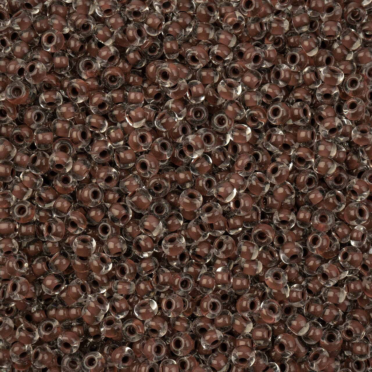 John Bead 6/0 Crystal-Lined Terra Intensive Czech Glass Seed Beads, 22g